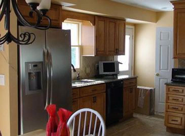 Wooden Kitchen with Integrated Appliances