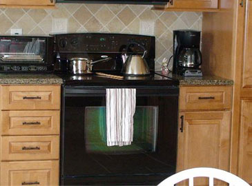 Modern Wood Kitchen with Appliances