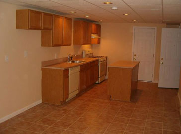 Kitchen with Wooden Cabinet